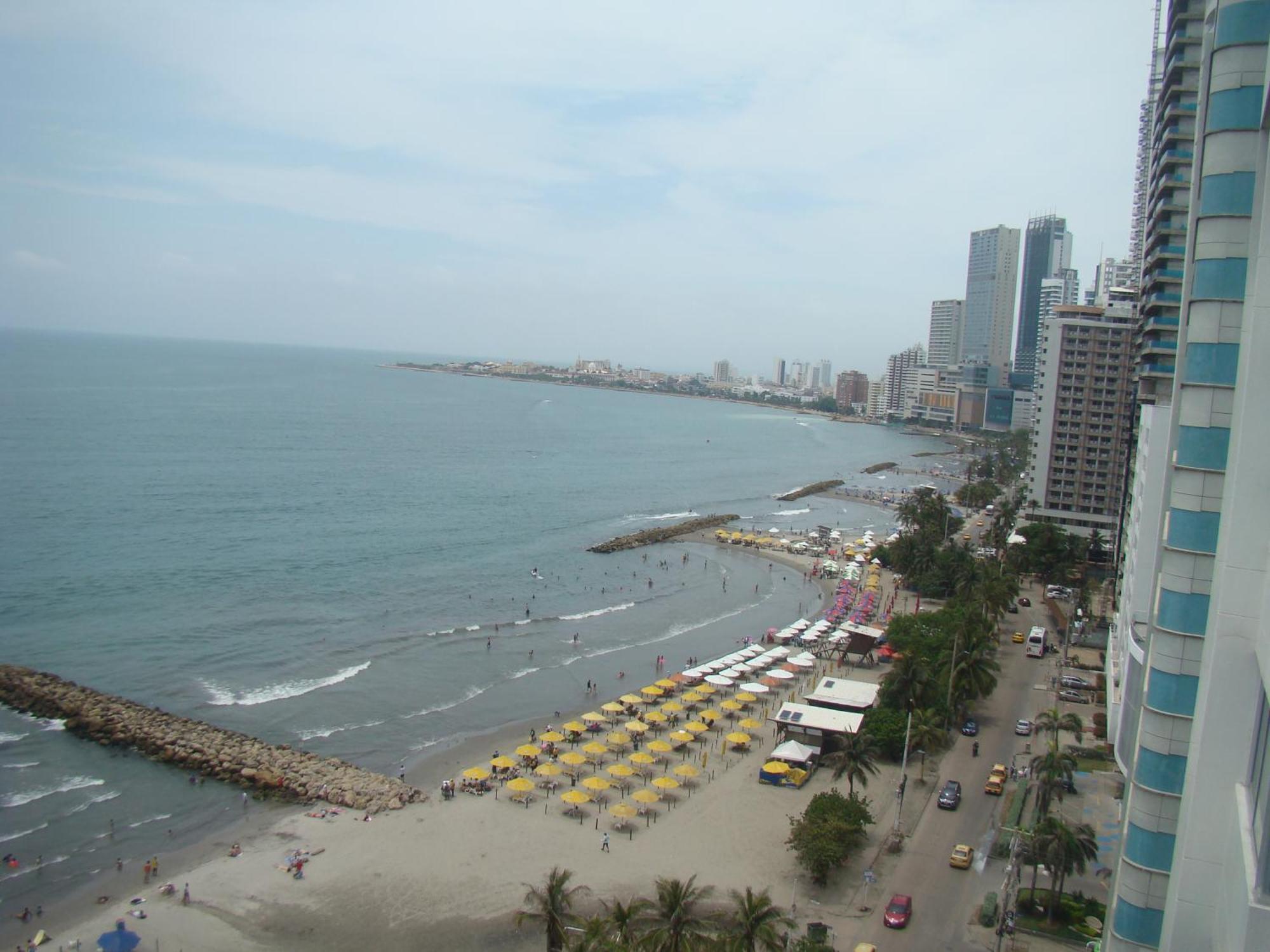 Apartamento , Vista A La Ciudad Antigua Y Playa Cartagena ภายนอก รูปภาพ